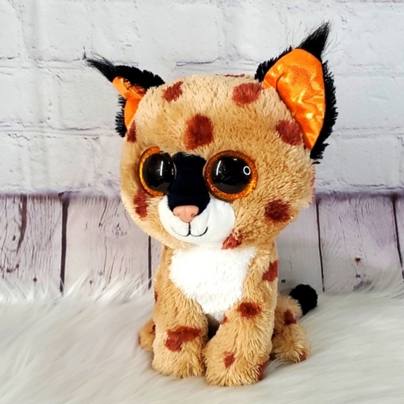 Ty Toys Ty Beanie Boos Buckwheat The Lynx Wild Bob Cat Plush